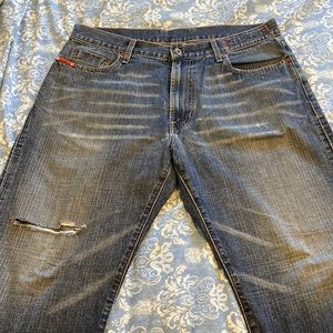 Vintage ripped mens Guess 36/30 jeans with